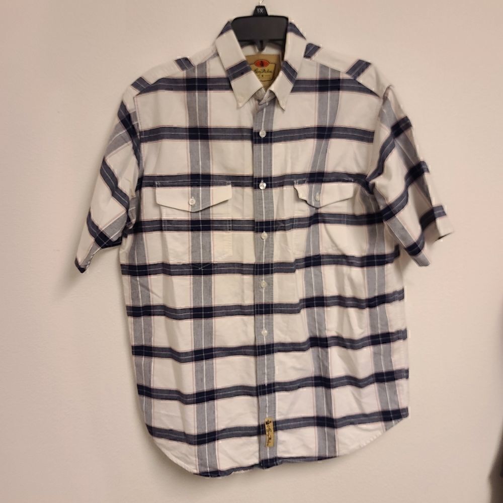 Large plaid button down  Larry Mahan - Like New - SS104